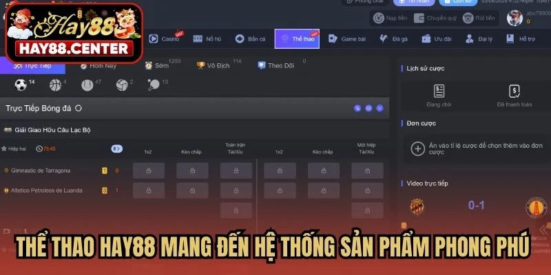 Thể thao HAY88 mang đến hệ thống sản phẩm phong phú